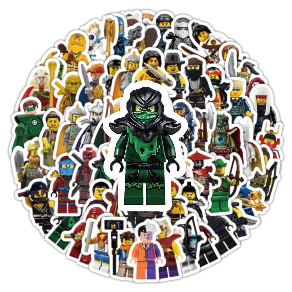 Cartoon Ninja Stickers 100pcs for Skateboard Refrigerator Computer Luggage
