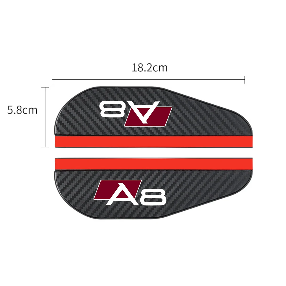 2Pcs car accessoires Awnings Shelters Rearview Mirror Rain Cover Carbon Fiber Side For Audi A1 A3 A4 A5 A6 A7 A8 Q3 Q5 Q7 Q8