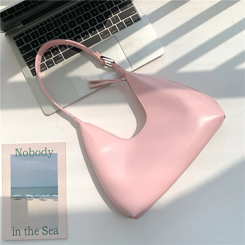 2023 Summer Pleated Handlebags For Women PU Cloud Bags Leisure Armpit Bag Shopping Shoulder Bags Dumpling Handbag Female