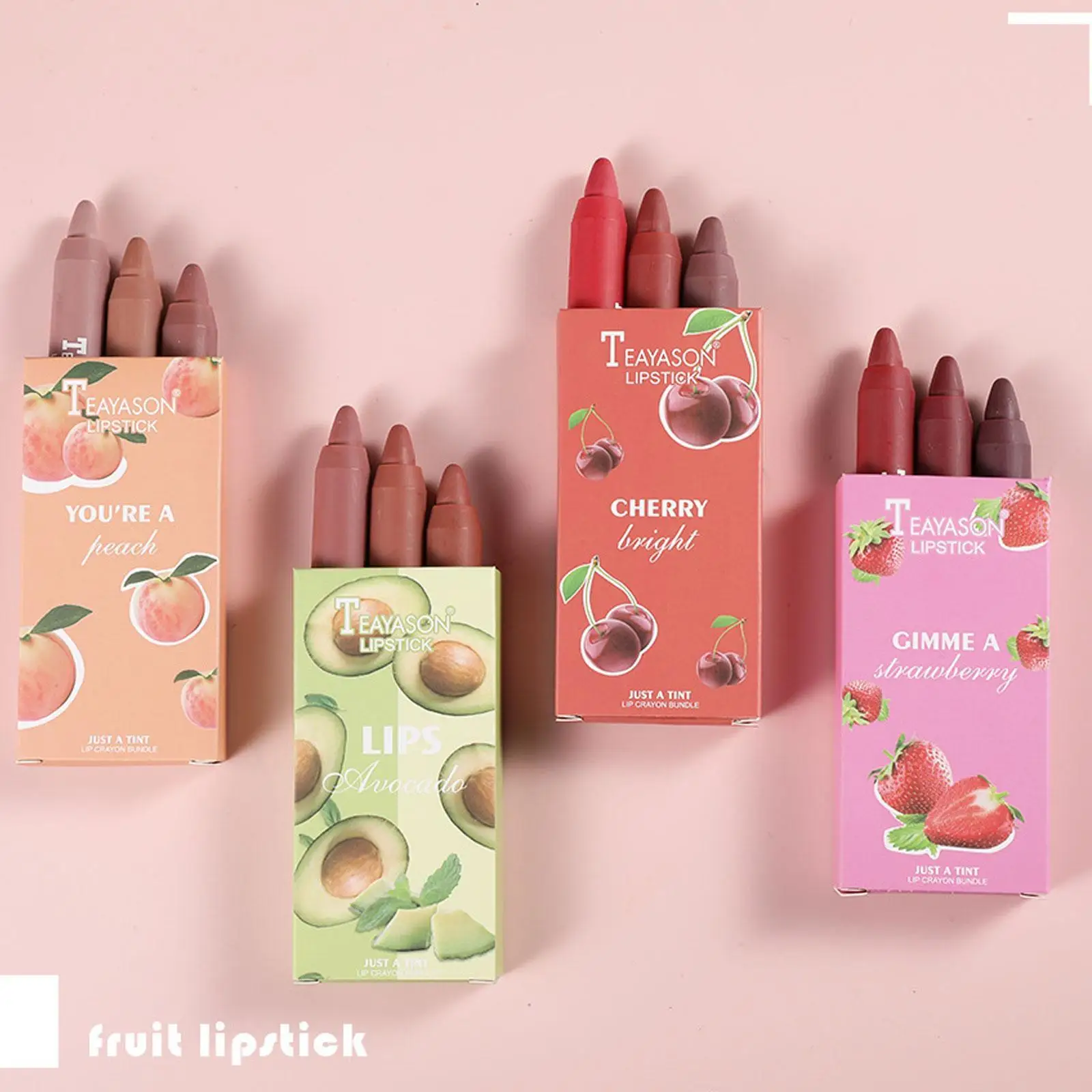 3pc/set Matte Crayon Lipstick Water Proof Long Lasting Moisturizing