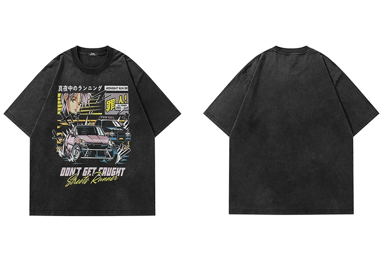Midnight Run Street Racer Graphic T-Shirt Se75ec58bdd864e5ca96aa2f73fed7e43M