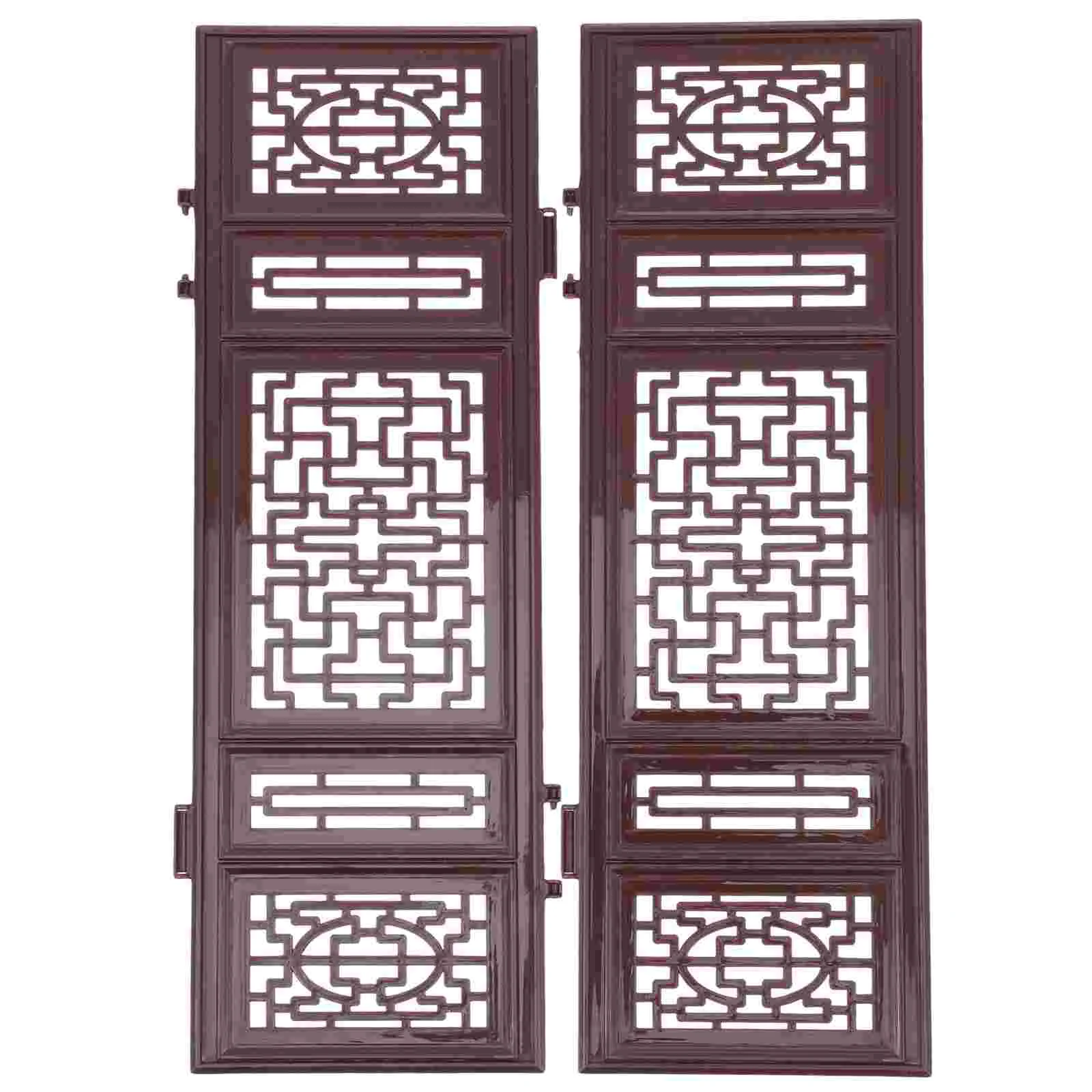 

Mini Chinese Antique Painting Folding Screens Plastic Dollhouse Screens Traditional Chinese Art Decorative Panel Divider