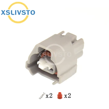 1 ชุด 2 ขาอัตโนมัติกันน้ําสายไฟปลั๊กไฟฟ้าปิดผนึกปลั๊ก 6189-0876 สําหรับ Toyota Lexus 90980-12117 1