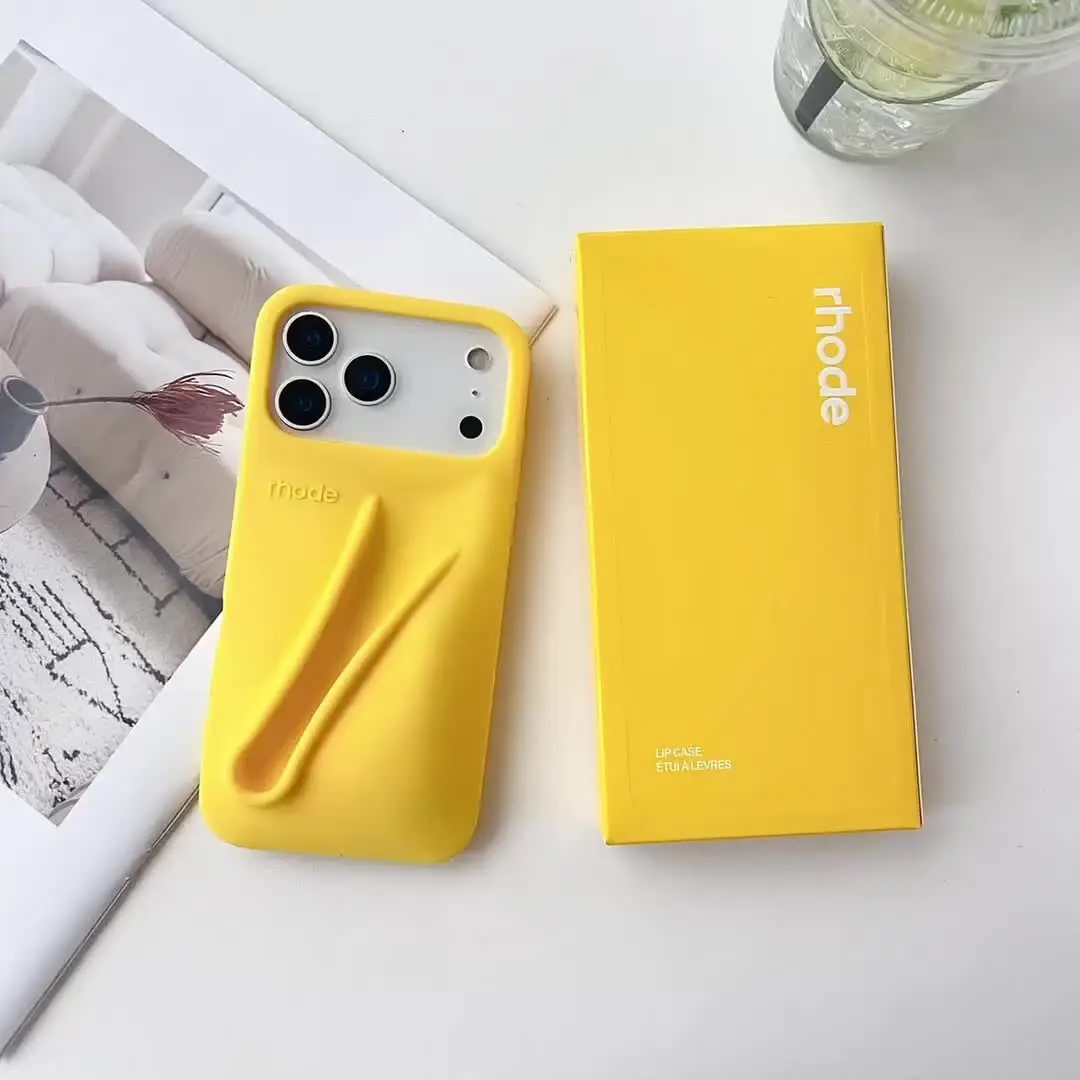 rhode イエロー iPhone15Proケース lemontini Lemontini (yellow) Rhode Case With Peptide