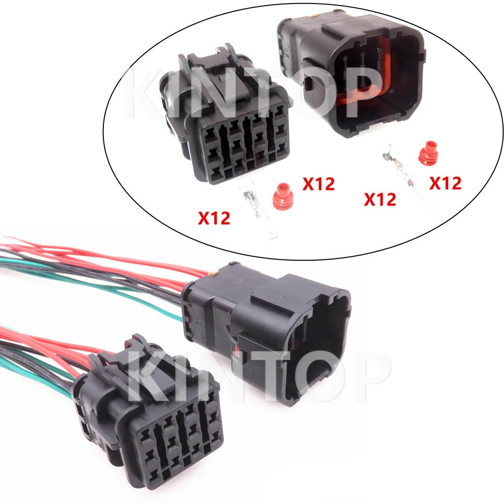 

1 Set 12 Pins Car Waterproof Socket 7123-7923-30 MG640348 MG610346-5 Excavator Throttle Motor Electric Wiring Connector