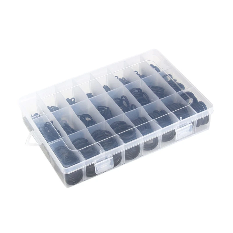 

740Pcs O-Rings Seal Gasket Washers Round Rubber Grommets 24 Size Washer Dropship
