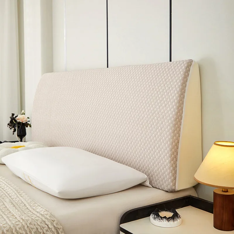 고급 부드러운 아이스 실크 침대 헤드 커버, 고급 퀼트 헤드보드 커버, 침대 옆 보호대 커버, 여름