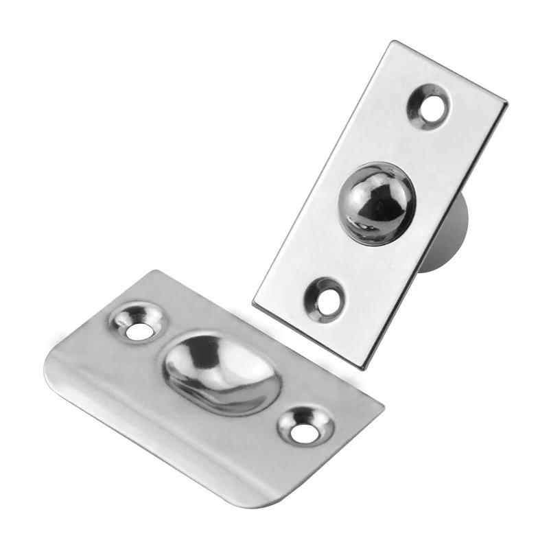 304 Stainless Steel Door Stop Magnetic Door Stopper for Bathroom KTV Stainless Steel Closet Spring Ball Catch