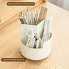 360° Rotating Makeup Brush Holder Large Capacity Cosmet Storag Box Makeup Organiser Lipsticks Container Vanity Organizer Bucket 5