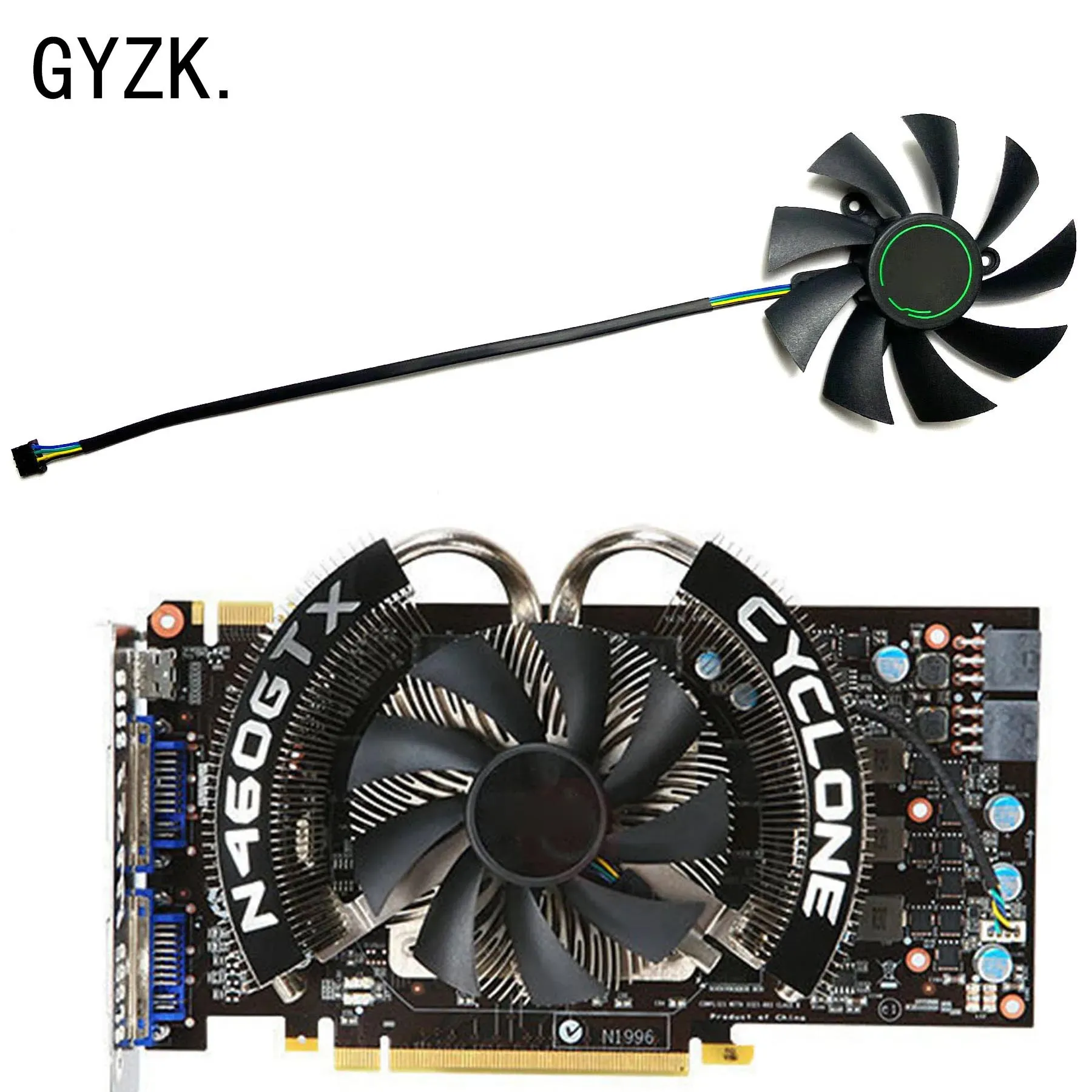 

Новый сменный вентилятор для видеокарты MSI GeForce N450 460 6870 6790 6770 OC