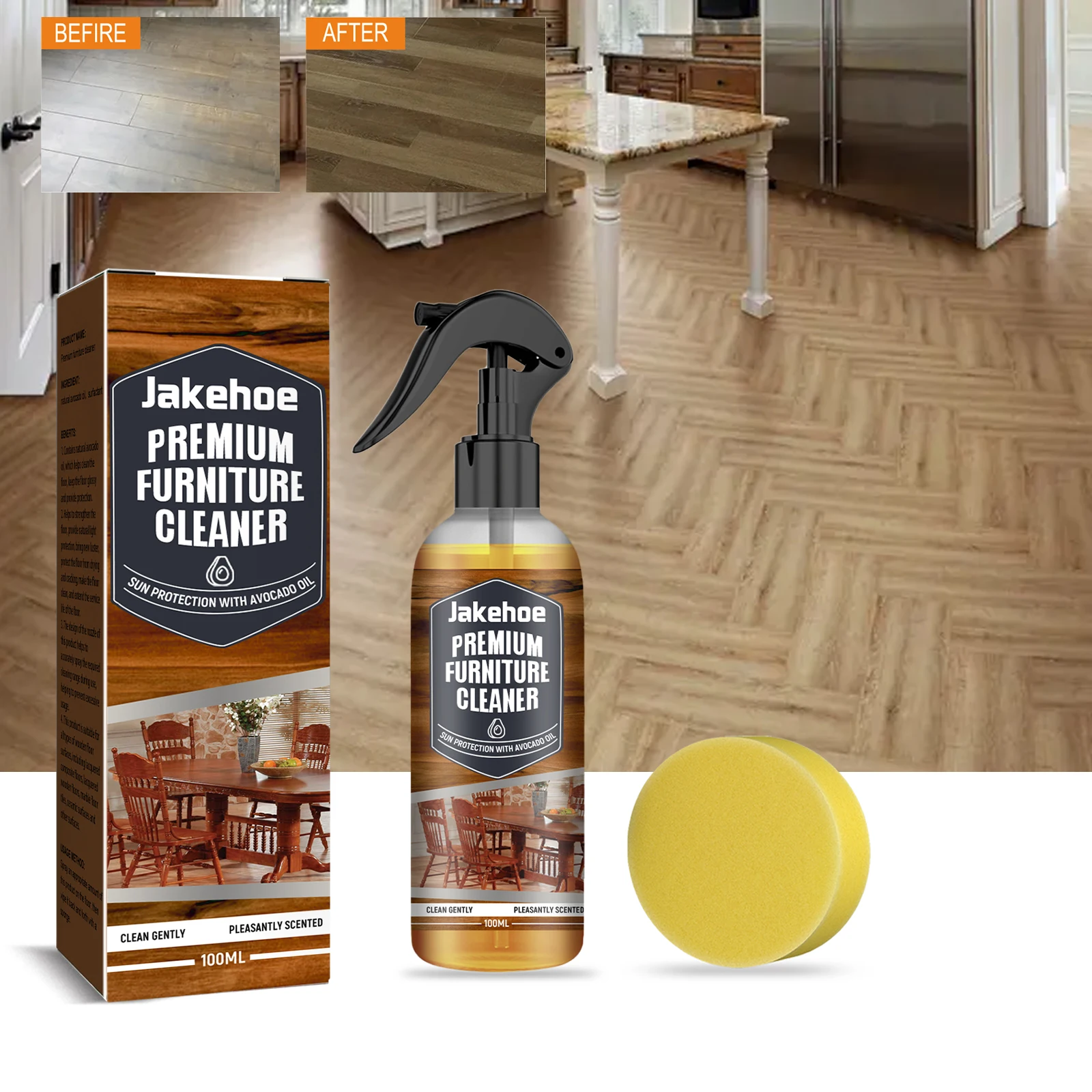 Natural Beeswax Spray Beeswax Furniture Polish Wood Seasoning Beewax for Furniture Floor Tables Cabinets