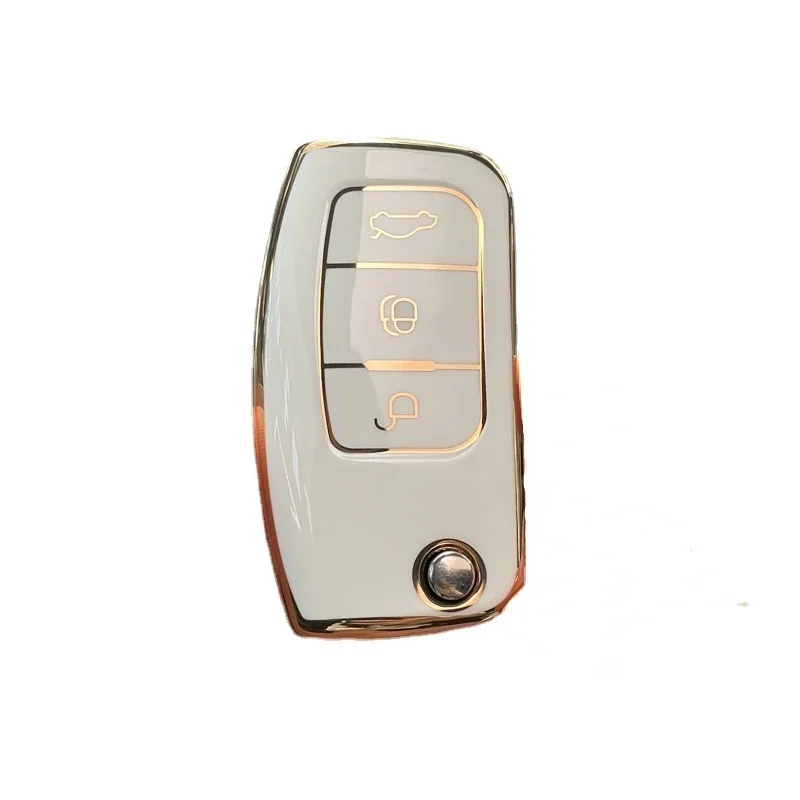 Key Case Key Case Cover Car Key Shell TPU Car Key Case Cover for Ford Fiesta Focus Ecosport etc.