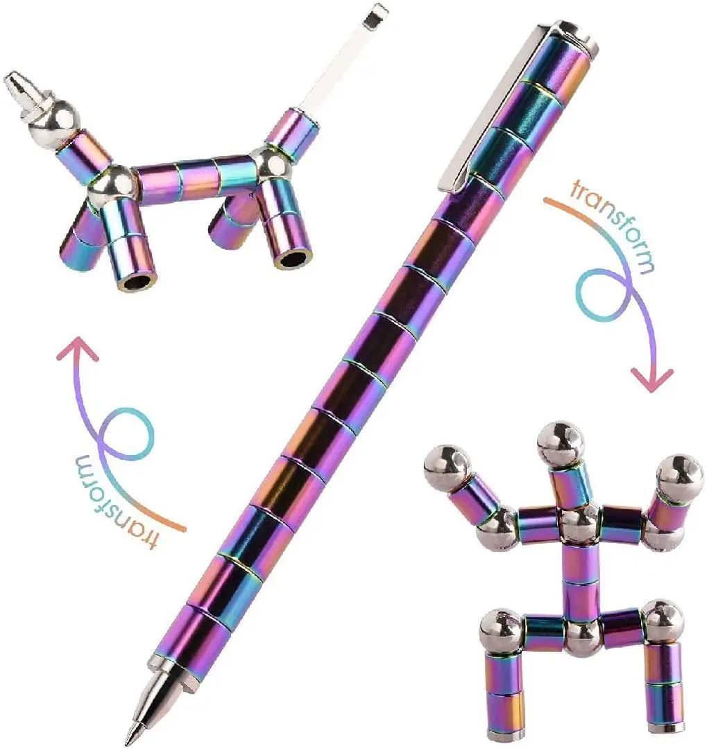 Fidget Pen Magnetic Toys Multifunctional Gift Deformable Decompression  Magnet Writing Pen Eliminate Pressure Pen