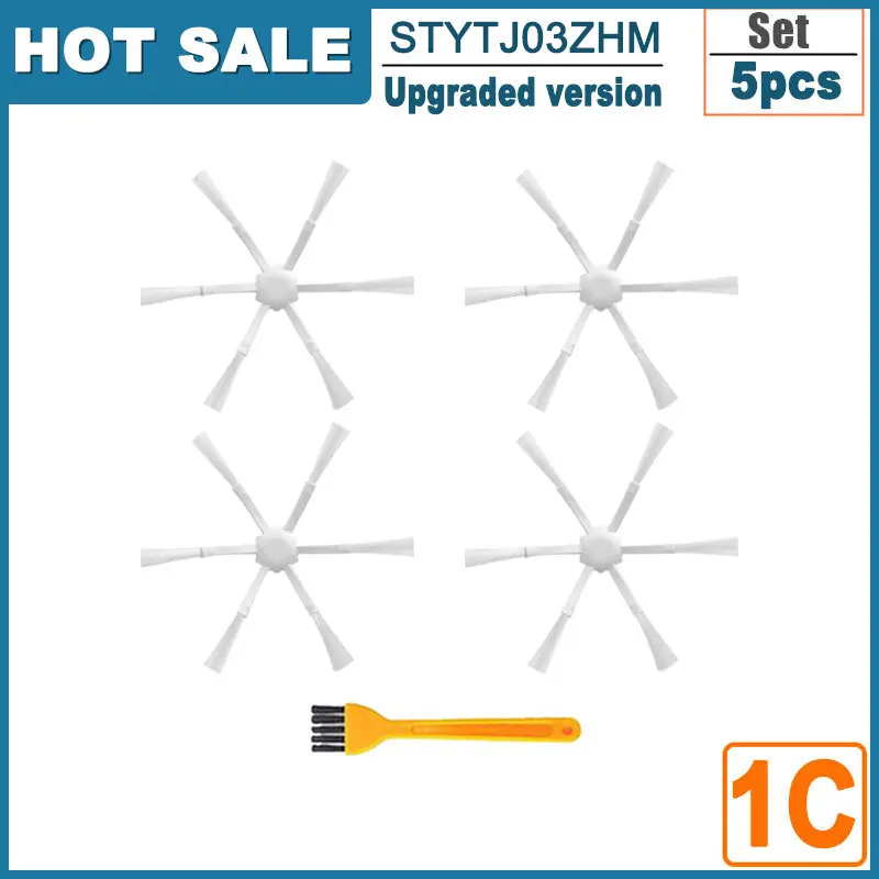 Universal Robot Vacuum Cleaner Accessories Set: High-Efficiency Filters, Mop Cloths, and Multi-Purpose Brushes