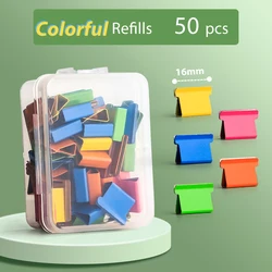 Compact Traceless Reusable Stapler for Office and School Use (Refills Colorful)