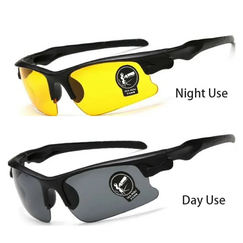 Safety Goggles Night Vision Sunglasses Driving Glasses Motorcycle Glasses Protective Gears Sunglasses Night-Vision Glasses Driving Goggles Sun Protection Eyewear