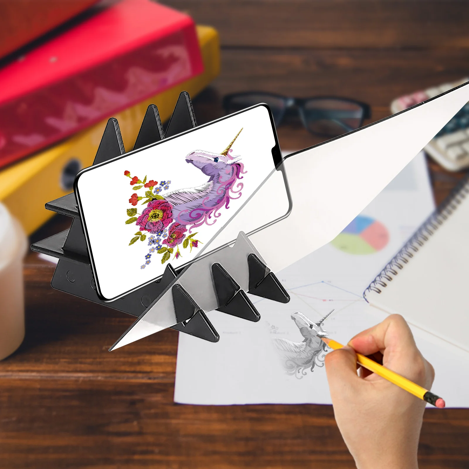 광학 반사 드로잉 보드 스케치 드로잉 보드, DIY 드로잉 트레이싱 보드, 어린이 아티스트 학생 초보자용