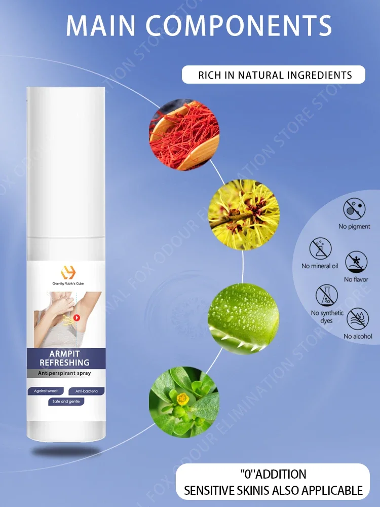 Underarm Deodorant Cream Clean Armpit Deodor Body Cleaning Sweat Odor Whitening Refresh Antiperspirant Long Lasting Aroma Serum