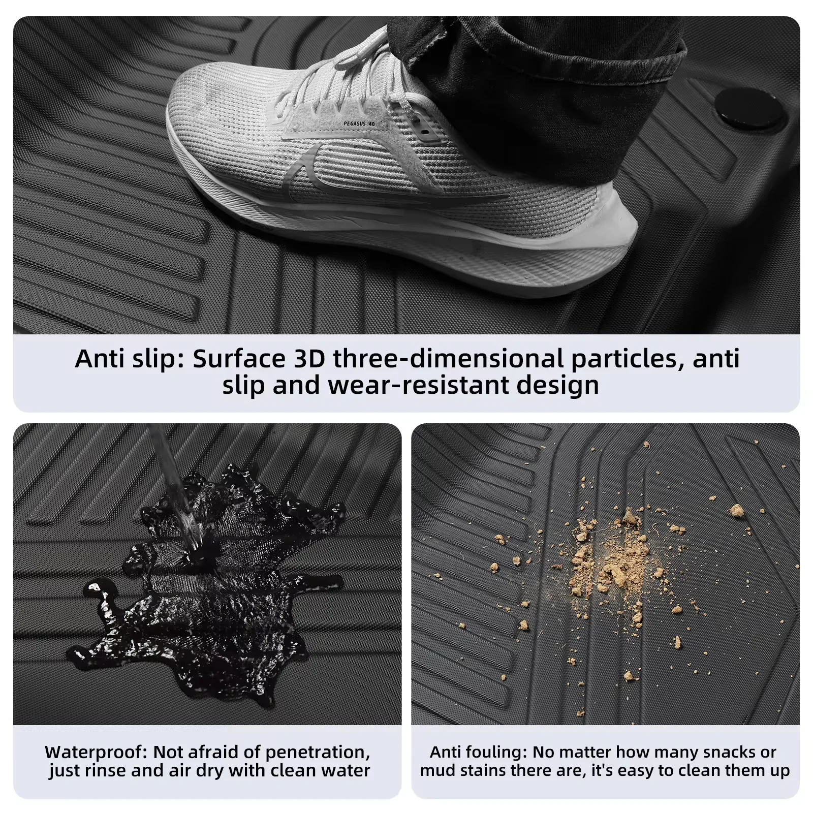 Car Floor Mats Cargo Liner Trunk Pad TPE 3D For Xpeng G6 Waterproof Odorless Tray Set LHD & RHD