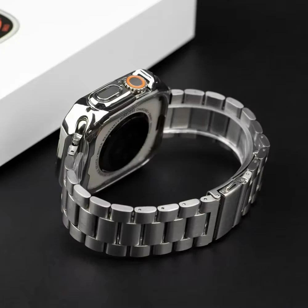 Premium Stainless Steel Watch Strap - Elegant Metal Bracelet