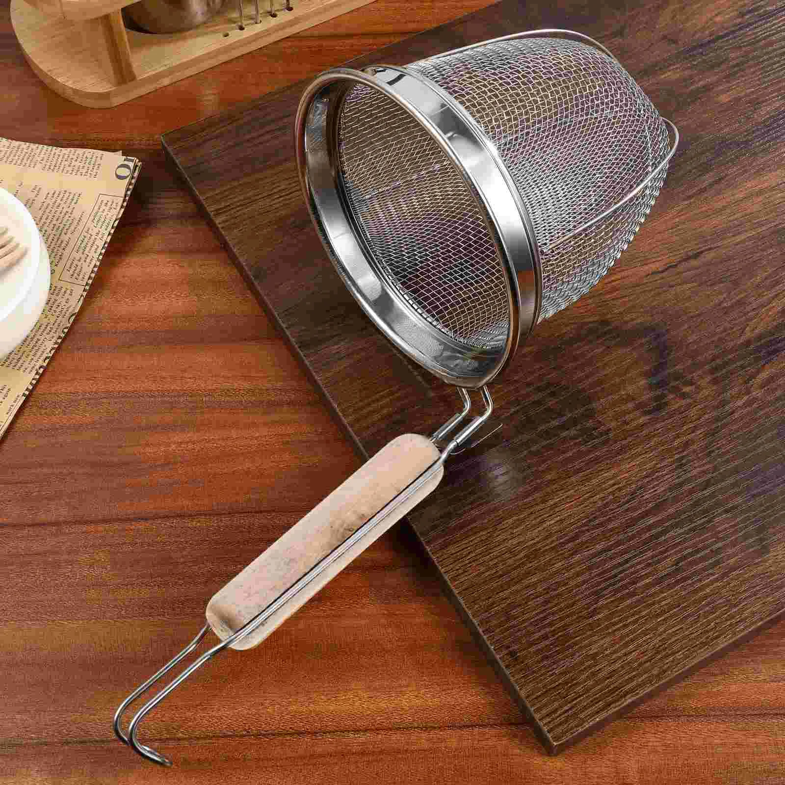 

2 Pcs Pasta Pot Colander Noodle Drainer Spaghetti Strainer Basket Stainless Steel