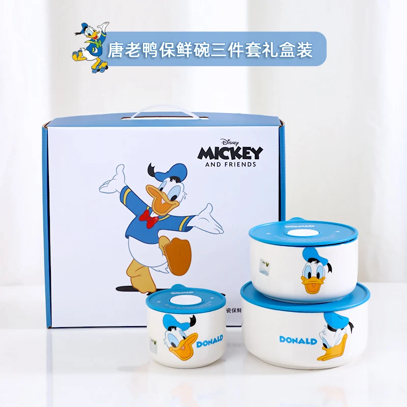 Disney Anime Mickey Mouse Minnie Cartoon Tableware Ceramic Bowl