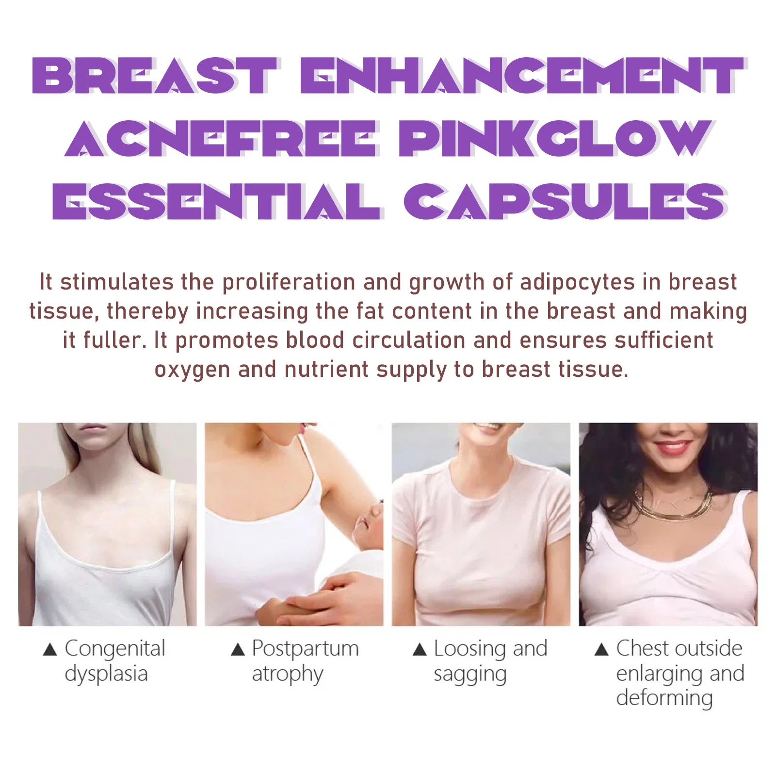 Breast Enhancement Oil Capsule Breast Firming Tightening Massage Bigger Chest Lift Oil Fast Growth 30PCS