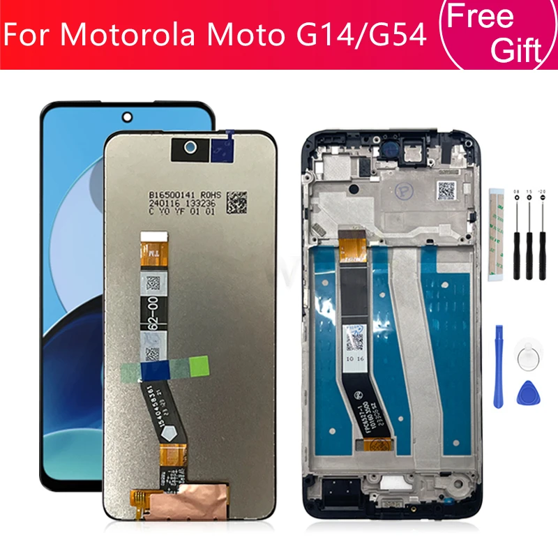 per Motorola Moto E40 Schermo LCD per Motorola Moto E30 Sostituzione Schermo E40 Display LCD E30 Touch digitalizzatore Assembly XT2159, XT2158-6 Kit di Riparazione Parti (Nero