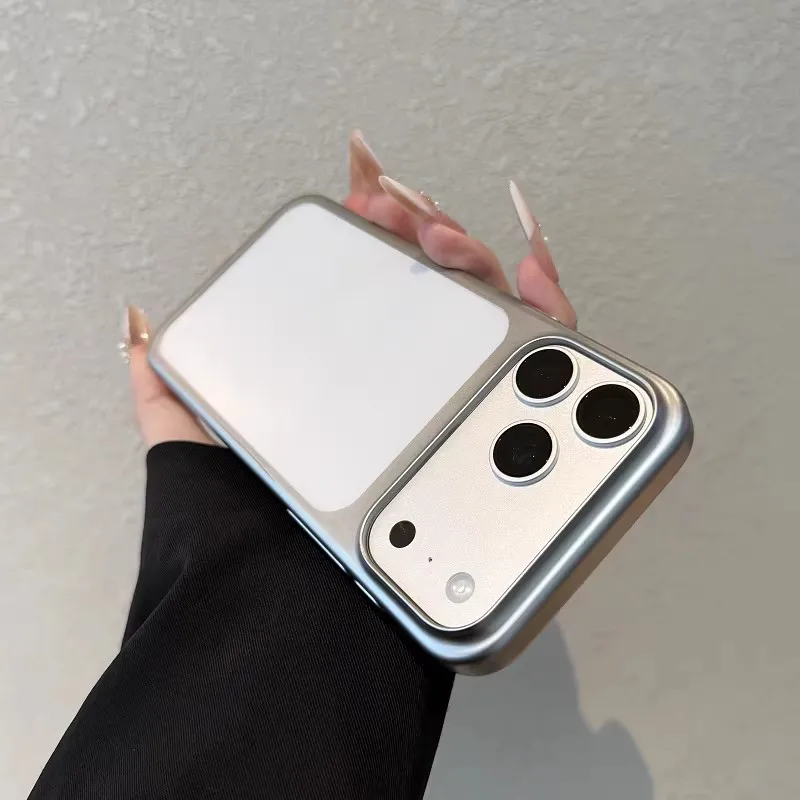 Luxury Slim Matte Acrylic Clear Plating Case – Translucent Ultra Thin Cover