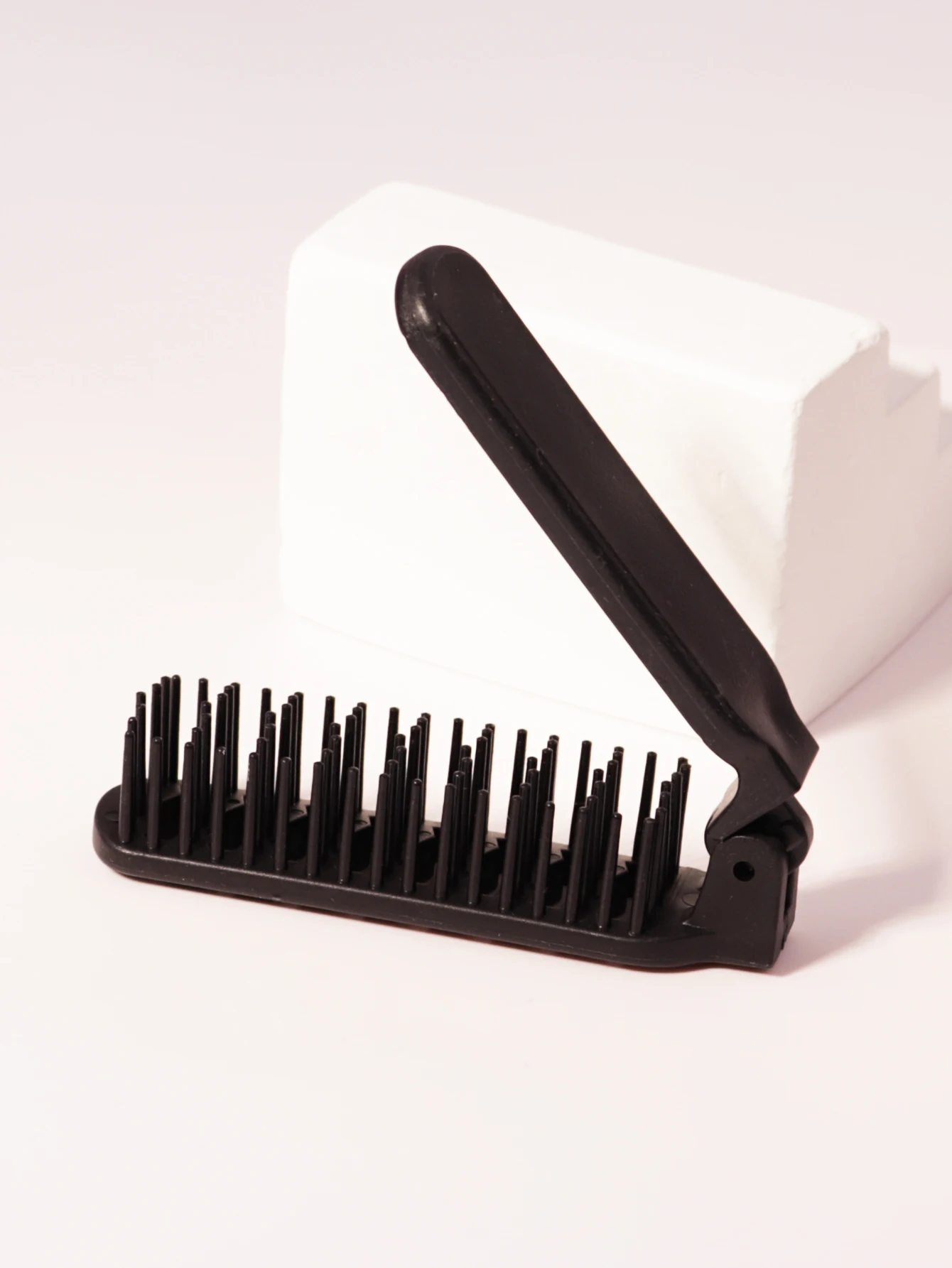 1pc portable foldable hollow design anti static scalp massage mirror comb hair styling tool for real hair wigs