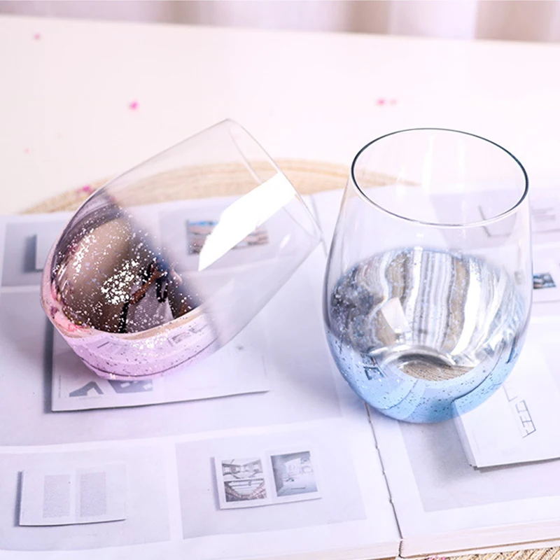Star Sky Crystal Glass Cup, , Good Thing Recommended, Egg Shape, Coffee, Juice, Beer Cup, Valentine's Day Gift