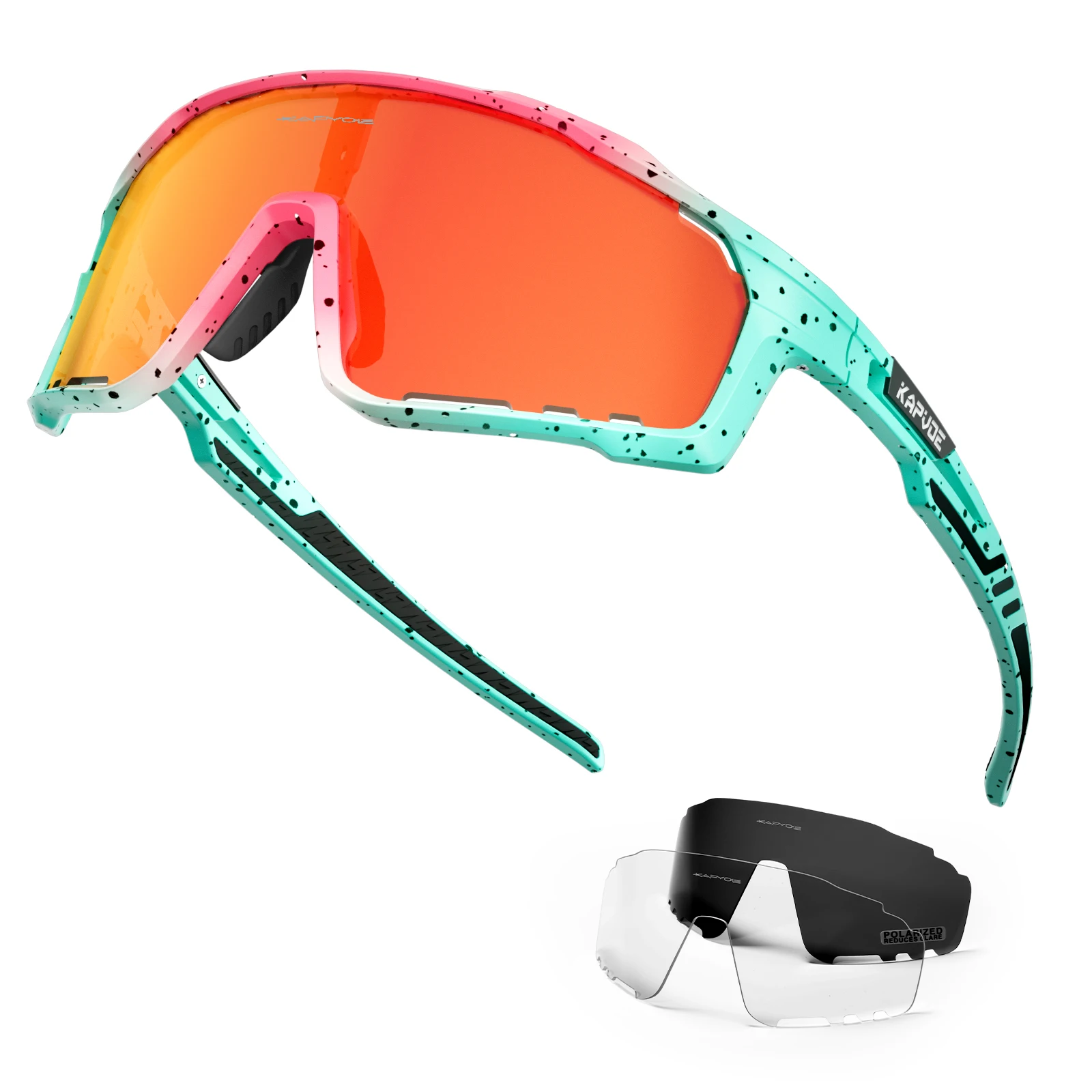 Lunettes De Soleil De Cyclisme Homme - Multicolore - Sport - NEUF étiquettes