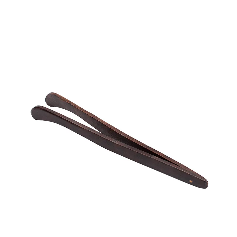 

Chinese Style Wooden Tea Clip Bamboo Tea Utensil Tweezers Kitchen Salad Food Natural Teeklammern Teaware Accessories