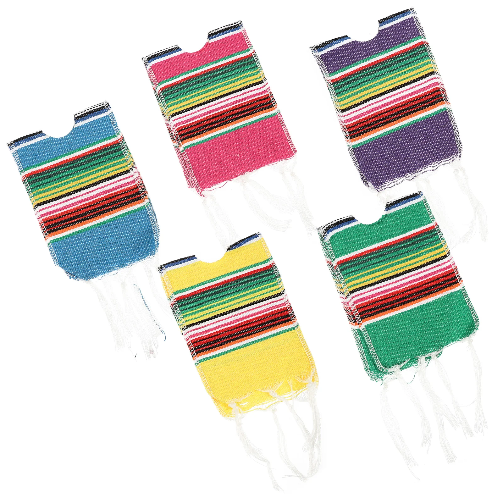 

Beer Bottle Decorations Beer Bottle Ponchos Mexican Party Decor Rainbow Striped Beer Ponchos Beer Bottle Poncho Beer Poncho