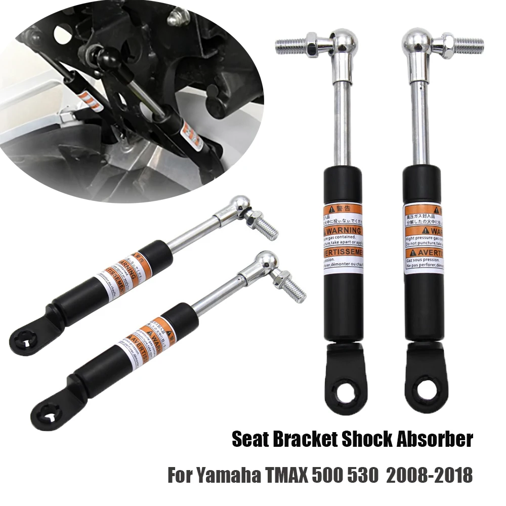 

Chrome Struts Arms Supports for Yamaha TMAX 500 530 T-MAX 530 2008-2018 2017 Shock Absorbers Lift Seat
