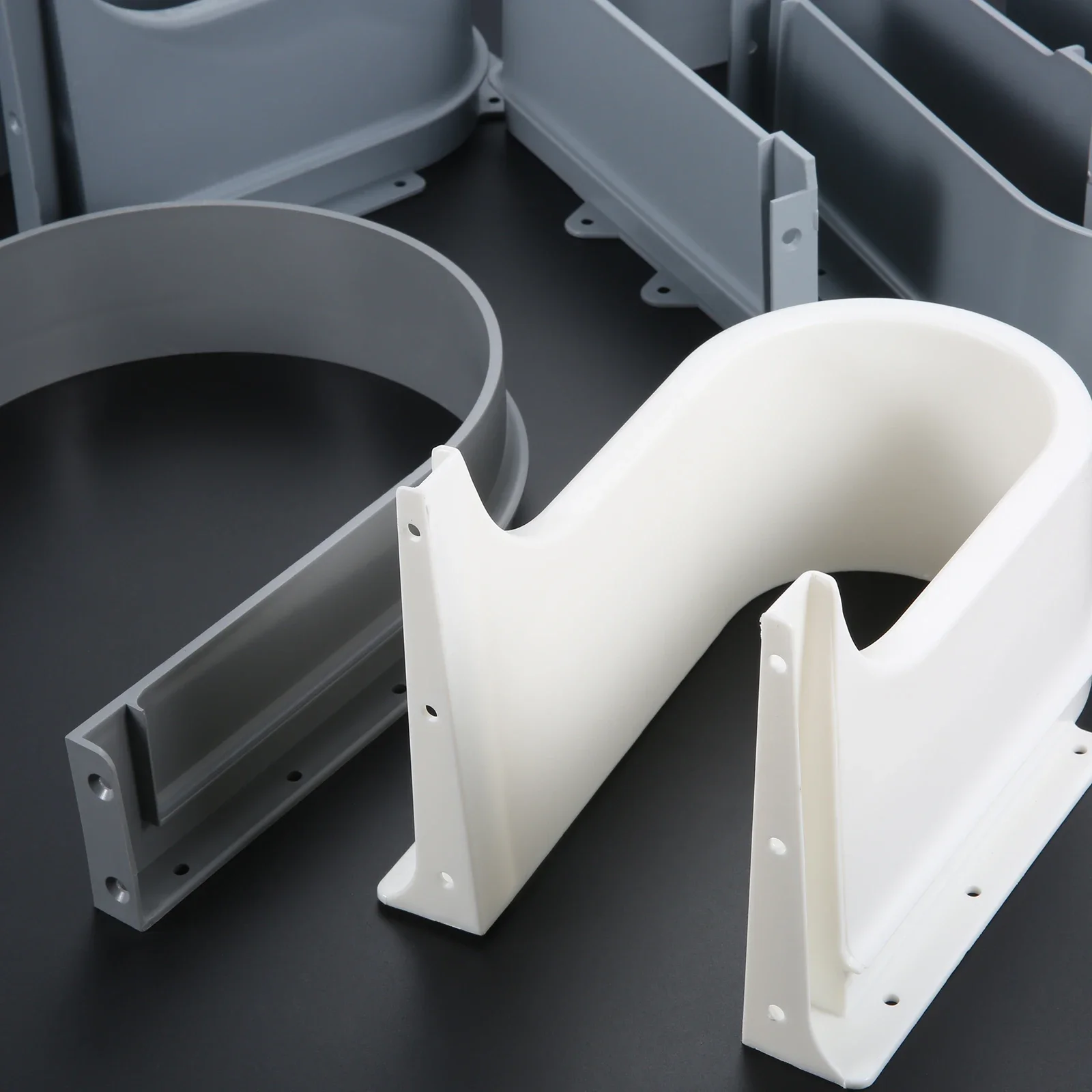 Bathroom Hardware Set Bathroom Hardware Accessories Plumbing Tool Plastic U Shape Sink Drawer Slot Cabinet Recessed Under Sink Drainage Grommet Waterproof Baffle Cutout Cover Bath Kitchen Parts