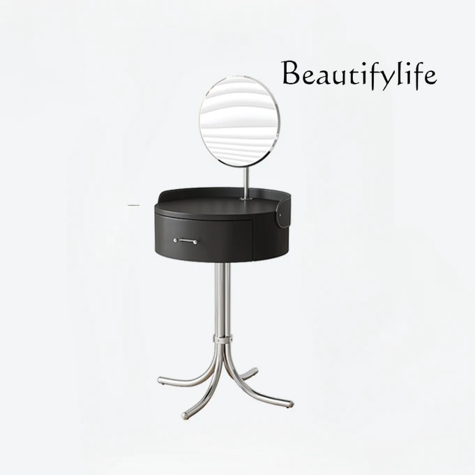 

Modern Simple Small Dressing Table Light Luxury Advanced Bedroom Makeup Table Mini Small Apartment New