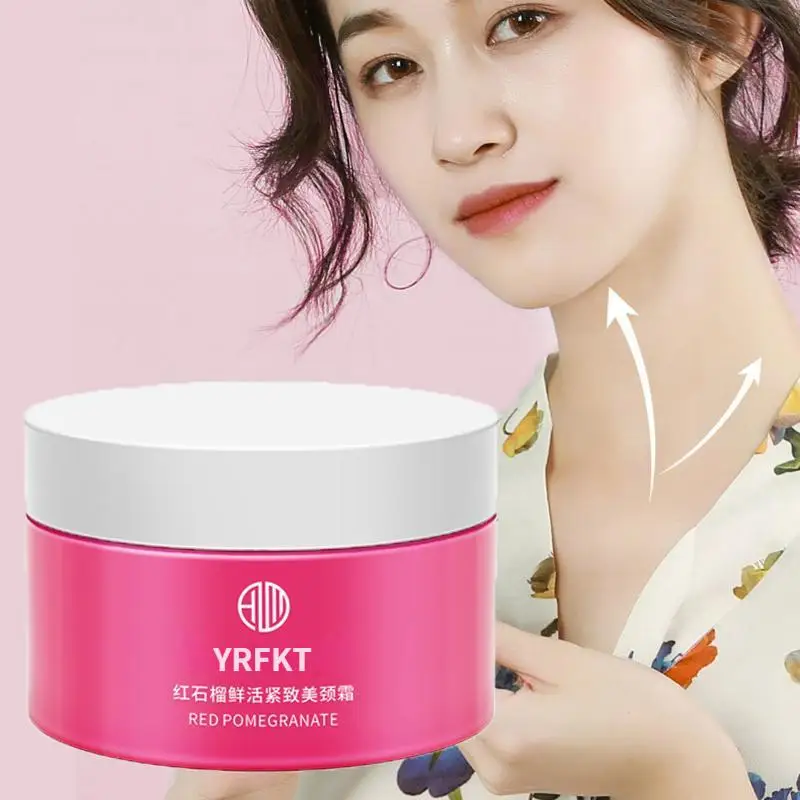 Red Pomegranate Fresh and Firming Body Care Lifting and Removing Neck Lines and Neck Care Cream Moisturizing Neck Cream