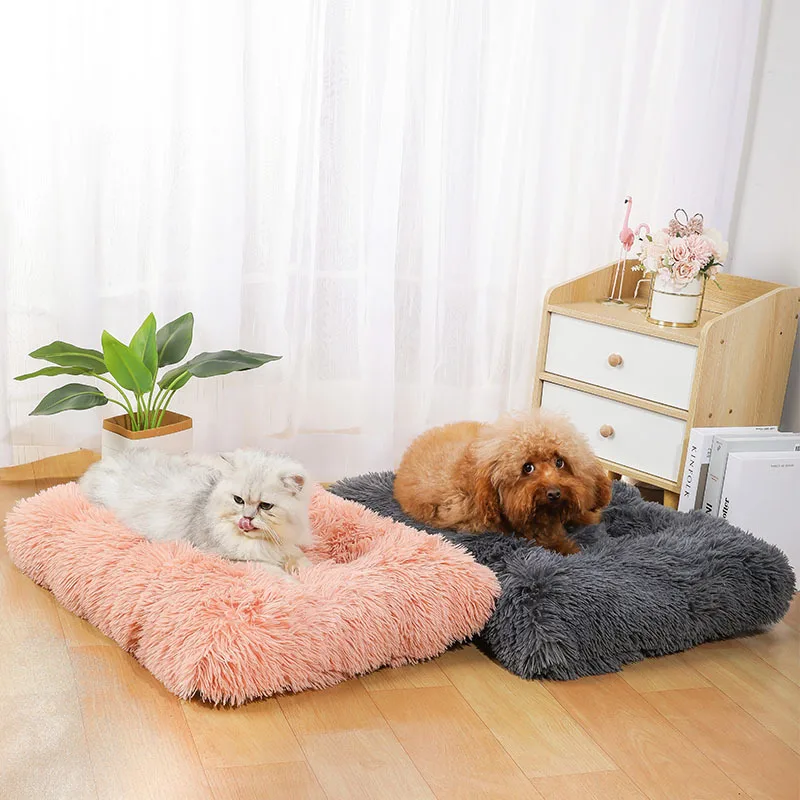 

Dog Bed Mat Soft Crate Mat with Anti-Slip Bottom Machine Washable Pet Mattress for Dog Sleeping for Small Medium Dogs Cats