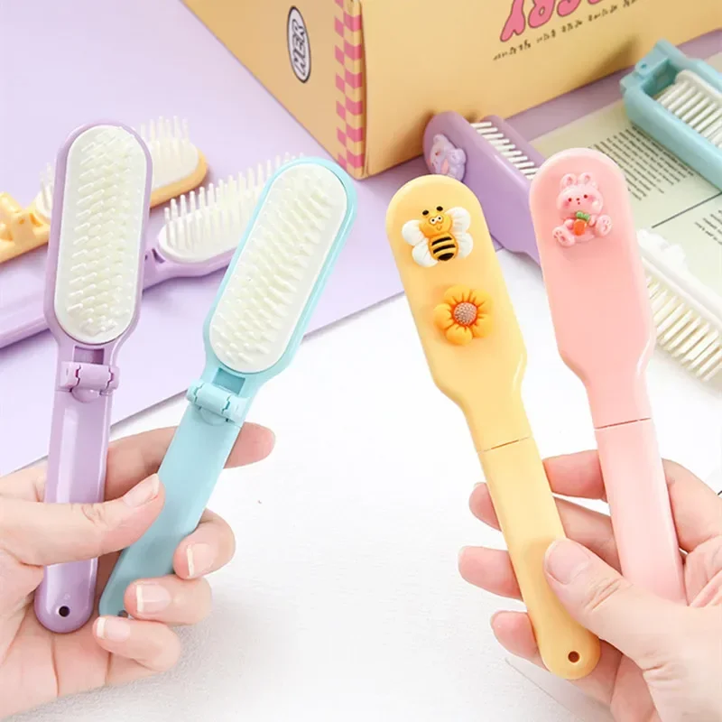 Mini Lovely Hair Brushes for Toddler Girl Cartoon Animal Baby Girls Comb Smalll Portable Hair Care Tools Accessories