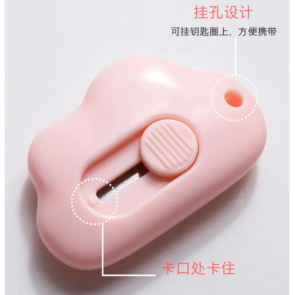 Utility Knife Set Automatic Rebound Steel Blade Paper Cutter Opener for Letter Box Wrapping Cutting School