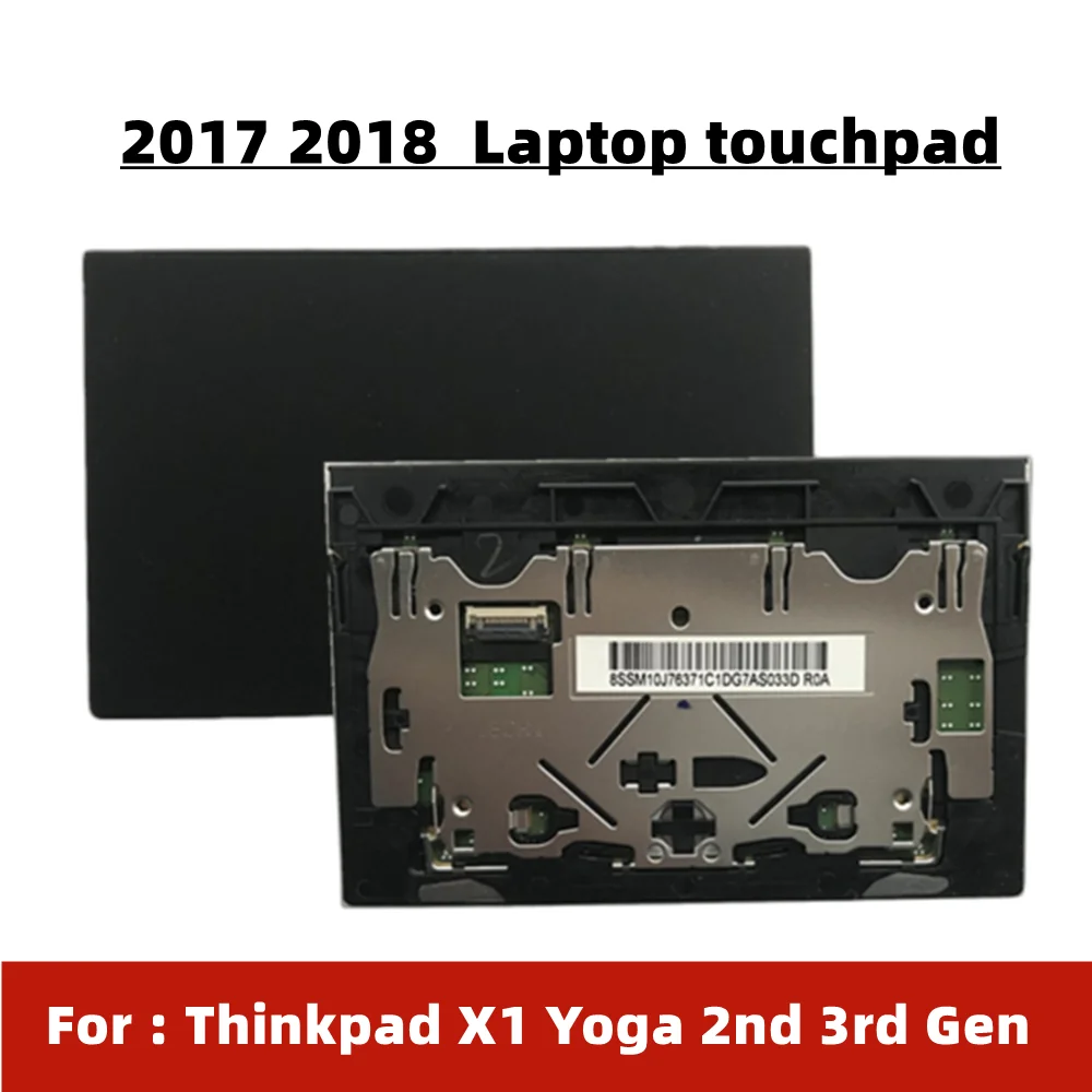 For Lenovo Thinkpad X1 Yoga 2nd 3rd Gen Glass Surface Touchpad Mouse Pad Clicker Black FRU 01LV554 01LV555 01LV556