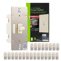 3-Way Ready, Almond Z-Wave Plus Smart Light Switch with QuickFit and SimpleWire, Compatible with Alexa, Google Assistant 2