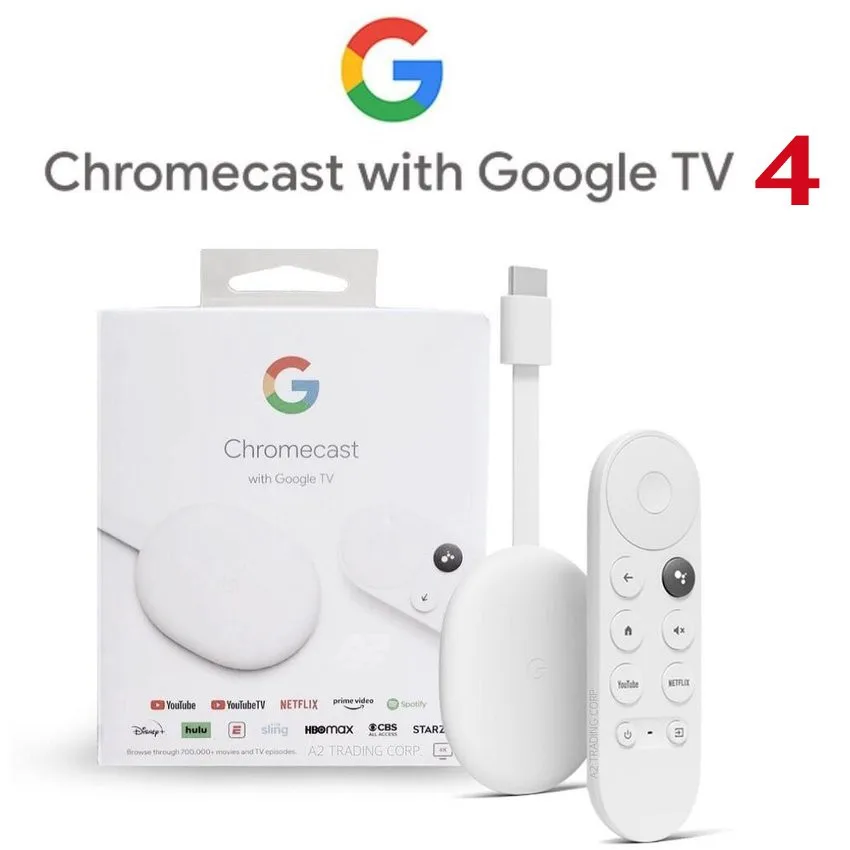 luft skitse Bedstefar Original New Google Chromecast 4/chromecast 3 With Google Tv | Ready Stock  | Android 10 | Netflix Certified, Dolby Vision&atmos - Set Top Box -  AliExpress