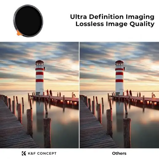 K&F Concept ND2-400 Nano X No X Lens Filter Variable Adjustable Neutral Density 49mm 52mm 58mm 62mm 67mm 77mm 82mm ND Filter 3