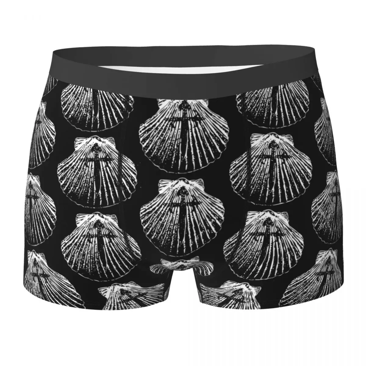 

Printed Boxer The Pilgrim Shell-camino De Santiago-cross Shorts Panties Men Underwear Knights Templar Soft Underpants for Homme