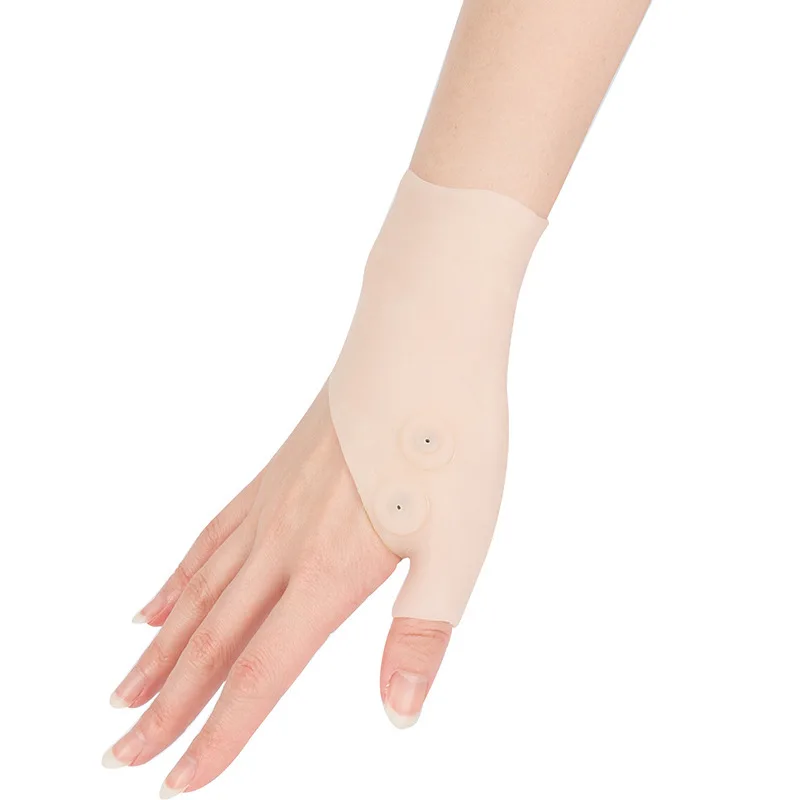Magnetic Therapy Silicone Gloves Wrist Protector Wrist Sprains Fixed Protector Silicone Thumb Mouse Hand Protect,fingerless gloves,wrist brace,wrist guard,gym gloves,compression gloves,wrist straps,wrist support,wrist support band,finger guard,wrist sweatband