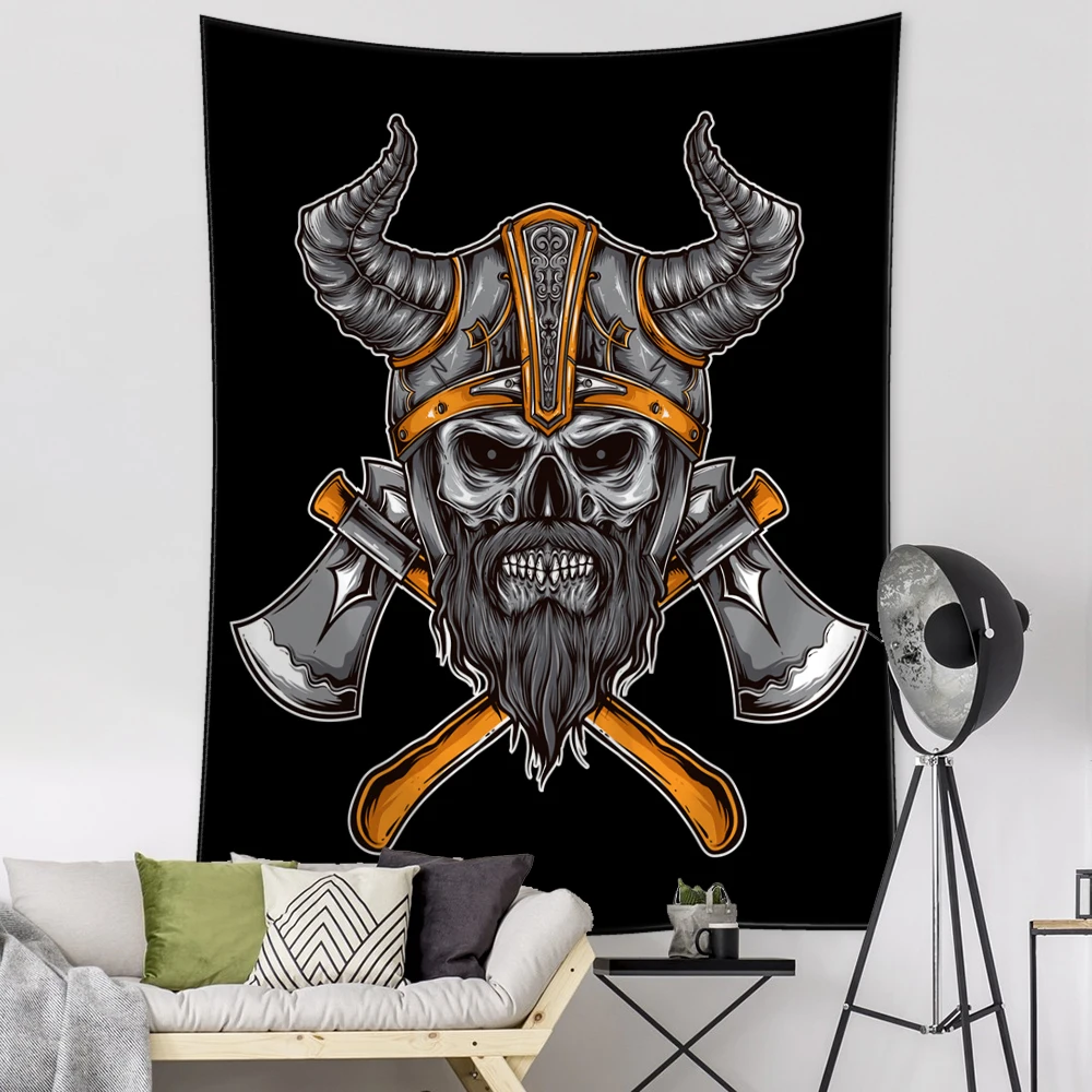 Viking Pessoa Cabeça Tapeçaria, Psicodélico Antigo, Feitiçaria, Misterioso  Pendurado Na Parede, Quarto Boêmio, Decoração Dormitório - AliExpress, image size:1000x1000