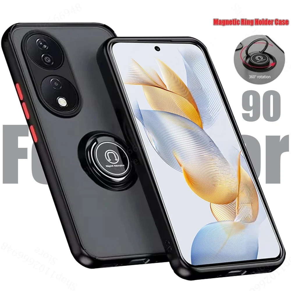 Magnetic Ring Holder Phone Case with 360° Rotating Stand