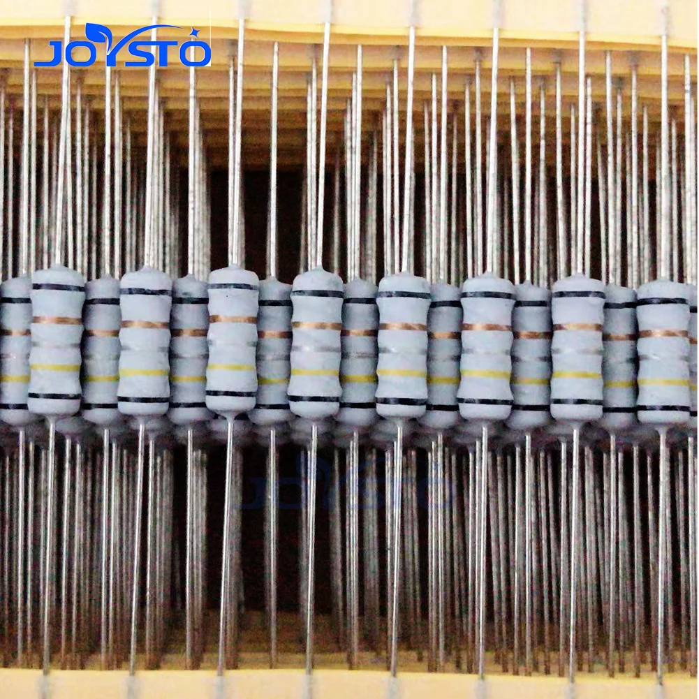 Metal Film Resistor Metal Film Resistors Carbon Film Resistor 10pcs 2W Metal Oxide Film Resistor 5% 1R ~ 10M 100R 220R 330R 1K 2.2K 3.3K 4.7K 10K 22K 47K 100K 1M 100 220 330 Ohm Carbon Film
